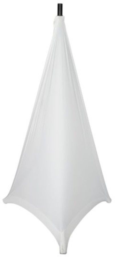 Gator Cases Stretchy cover to cover two base sides of most tripod style speaker stands. White - GPA-STAND-2-W