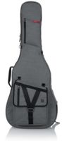 Gator Cases Transit Series Acoustic Guitar Gig Bag with Light Grey Exterior - GT-ACOUSTIC-GRY