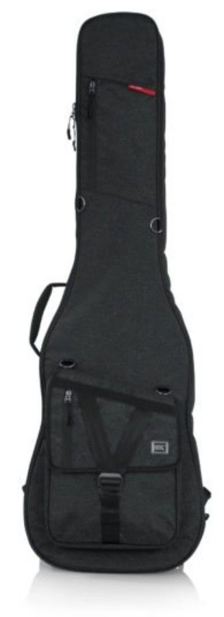 Gator Cases Transit Series Bass Guitar Gig Bag with Charcoal Black Exterior - GT-BASS-BLK