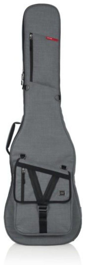 Gator Cases Transit Series Bass Guitar Gig Bag with Light Grey Exterior - GT-BASS-GRY