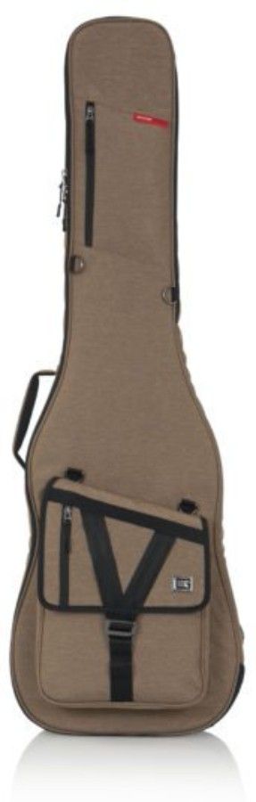 Gator Cases Transit Series Bass Guitar Gig Bag with Tan Exterior - GT-BASS-TAN