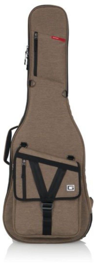 Gator Cases Transit Series Electric Guitar Gig Bag with Tan Exterior - GT-ELECTRIC-TAN