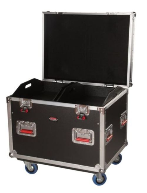 Gator Cases Truck Pack Utility ATA Flight Case; 30 x 22 x 22 Exterior Before Casters; 12mm Wood Construction, Dividers and Lift-Out Trays - G-TOURTRK302212