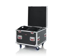 Gator Cases Truck Pack Utility ATA Flight Case; 30 x 30 x 27 Exterior Before Casters; 12mm Wood Construction, Dividers and Lift-Out Trays - G-TOURTRK303012