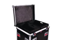 Gator Cases Truck Pack Utility ATA Flight Case; 45 x 30 x 30 Exterior Before Casters; 12mm Wood Construction, Dividers and Lift-Out Trays - G-TOURTRK453012