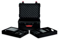 Gator Cases TSA Series ATA Molded Polyethylene Case for (7) Wireless Microphones with (2) Lift Out Trays for Recievers, Beltpacks and Accessories.  - GTSA-MICW7