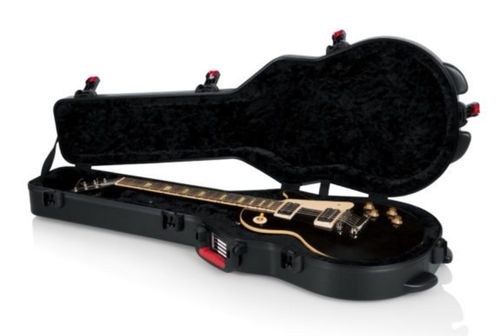 Gator Cases TSA Series ATA Molded Polyethylene Guitar Case for Gibson Les Paul and Single Cutaway Electric Guitars - GTSA-GTRLPS
