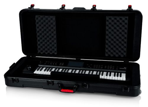 Gator Cases TSA Series ATA Molded Polyethylene Keyboard Case with Wheels for 61-note Keyboards - GTSA-KEY61
