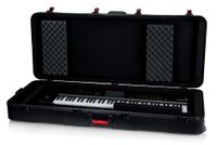 Gator Cases TSA Series ATA Molded Polyethylene Keyboard Case with Wheels for Extra Deep 76-note Keyboards - GTSA-KEY76D