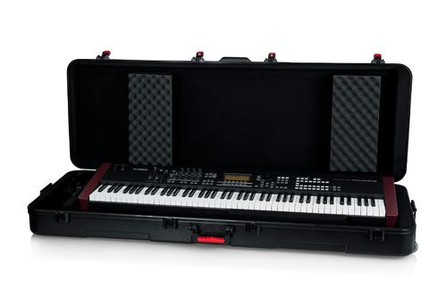 Gator Cases TSA Series ATA Molded Polyethylene Keyboard Case with Wheels for Extra Deep 88-note Keyboards - GTSA-KEY88D