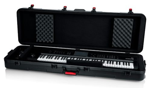 Gator Cases TSA Series ATA Molded Polyethylene Keyboard Case with Wheels for Slim 88-note Keyboards - GTSA-KEY88SL