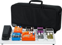 Gator Cases White Large aluminum pedal board with Gator carry bag and bottom mounting power supply bracket. Power supply not included. - GPB-BAK-WH