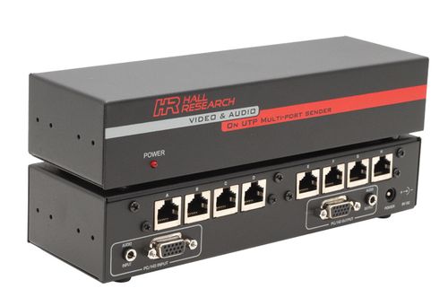 Hall Research 1x8 VGA + Audio Over UTP Splitter (Sender) - UVA-8