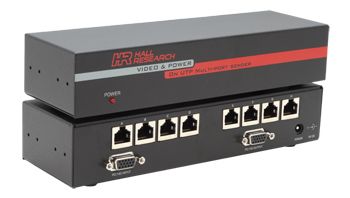 Hall Research 1x8 VGA + Power Over UTP Splitter (Sender) - UV8-S