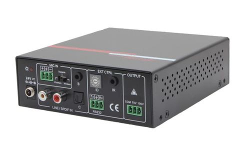 Hall Research 40 Watt Audio Amp for 70V or 100V Systems with RS-232 Control - AMP-7040