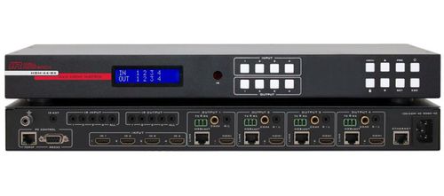 Hall Research 4K 4X4 HDMI Matrix Switch with simultaneous HDMI and HDBaseT outputs - HSM-44-BX