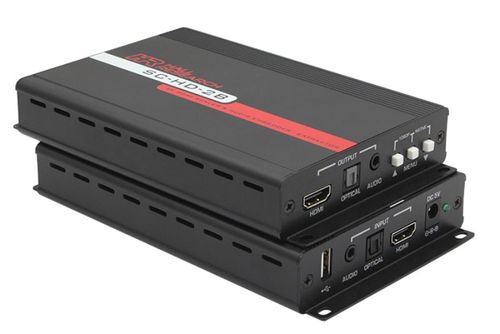 Hall Research 4K/60Hz HDMI Scaler with Audio Embed/Extract &amp; Image Flip Capability - SC-HD-2B