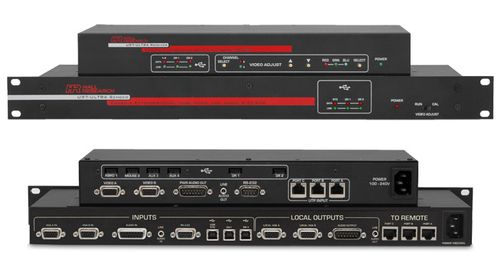 Hall Research Dual-Display VGA + Audio + RS-232 + USB Console Extender (Sender & Receiver) - U97-Ultra-2B