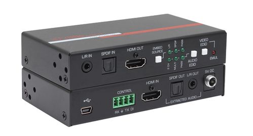 Hall Research HDMI 2.0 Audio Inserter, Extractor, EDID Manager and Equalizer - HD-AUD-IO