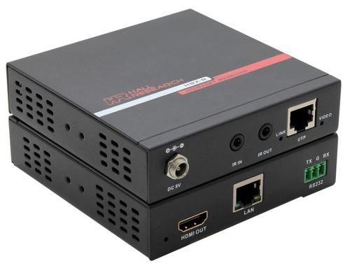Hall Research HDMI Video Extender With Ultra-HD AV, IR, RS232 and Ethernet (Receiver) - HBX-R