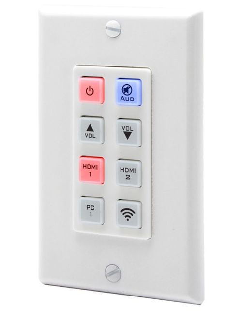 Hall Research Programmable 8-button IP Keypad Wall Plate with PoE - UI-IP8-DP