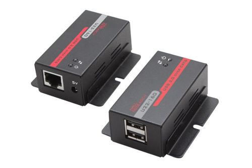 Hall Research USB 2.0 over UTP Extender with 2-Port Hub - U22-160