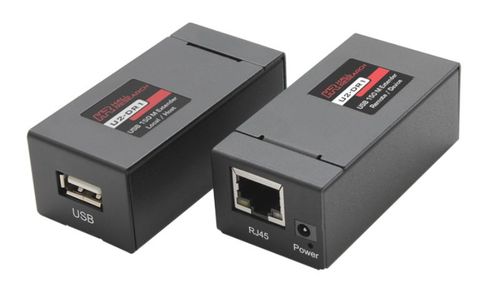 Hall Research USB Extender on CAT6 Cable to 150m (500 feet) - U2-DR1
