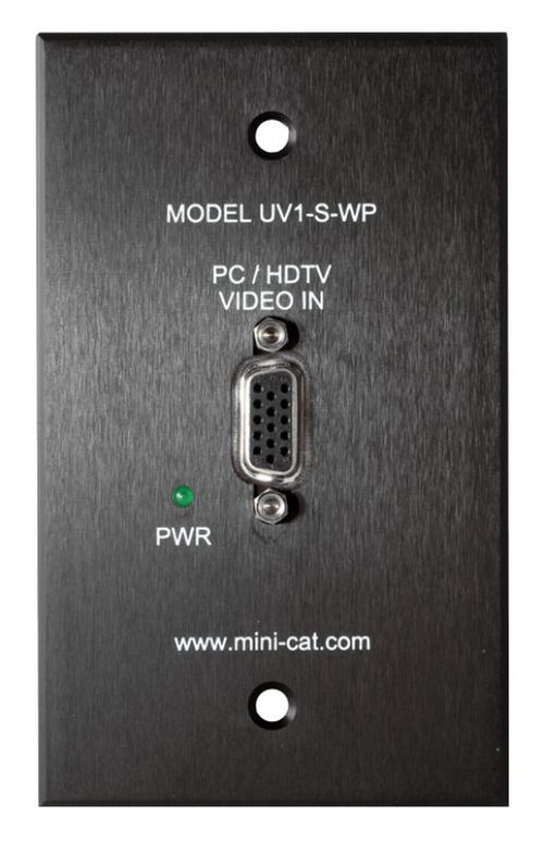 Hall Research Video over UTP Wall Plate Sender - UV1-S-WP