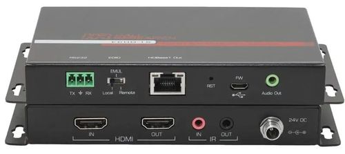 Hall Technologies 1 Channel HDBaseT Sender With Analog Audio Extraction HDMI input and HDMI loop Output, - ECHO-1S