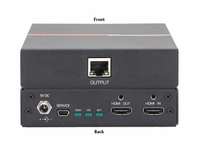 Hall Technologies 4K UHD HDMI Splitter/Extender over 1 CAT6 to 100m/328ft w/o accessories, - ULTRA-V-1S-X