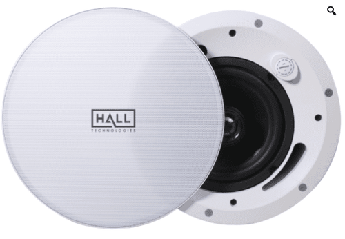 Hall Technologies 6" In-Ceiling Speaker  -  8 Ohm, 70v, and 100v - SPK-IC6