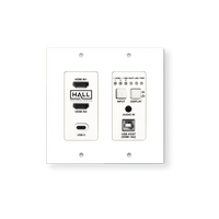 Hall Technologies Discovery 2, 70-meter Transmitter; Double Gang US Wall Plate - HT-DSCV2-70-TX-US