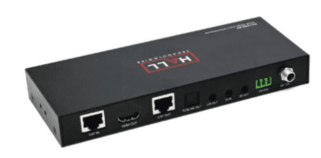 Hall Technologies LYNX Receiver - HDMI, Analog and Digital Audio Output, Bi-Directional IR, RS-232, Locking Power -Cascadable up to 8 Boxes Total - EX-LYNX-RX