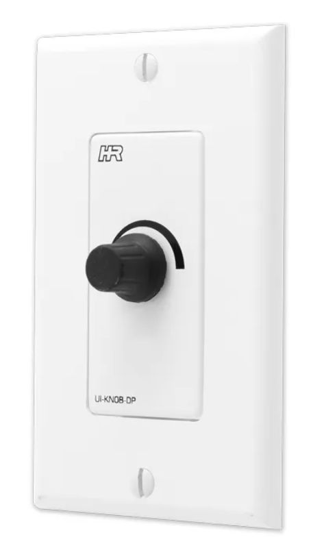 Hall Technologies Rotary Volume Control (digital-encoder) on Decora® Wall-Plate, - UI-KNOB-DP