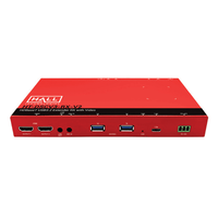 Hall Technologies USB3.2 Extender RX - 1x USB-C, 2x USB-A HUB - BOX - 5Gbits@90m - 2x HDMI Video Outputs - 1x Line Out - POH - Power Included - HT-DSCV3-RX-V2