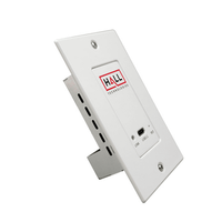 Hall Technologies USB3.2 Extender TX - 1x USB-C HUB - Single Gang Wall Plate - 5 Gbits@90m - RS-232 Pass-Thru Control - POH - *Power not Included - HT-DSCV3-TX-WP