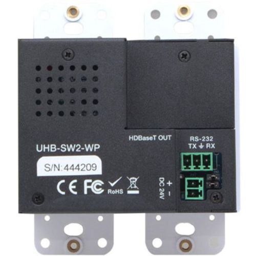 Hall Technologies VGA & HDMI Auto-Switching Wall-Plate with HDBaseT, - UHB-SW2-WP