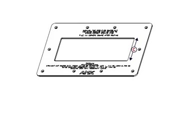 Hydraport Cutout Template for HPX-1200 - FG559-94