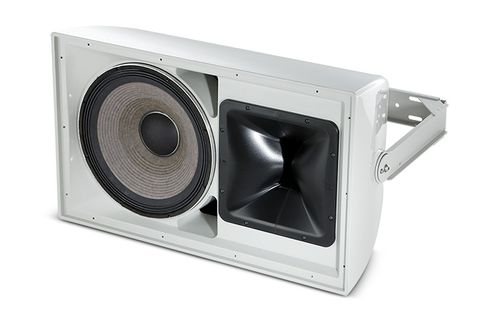 JBL High Power 2-Way All Weather Loudspeaker with 1 x 15" LF for Life Safety Applications (White) - AW526-LS