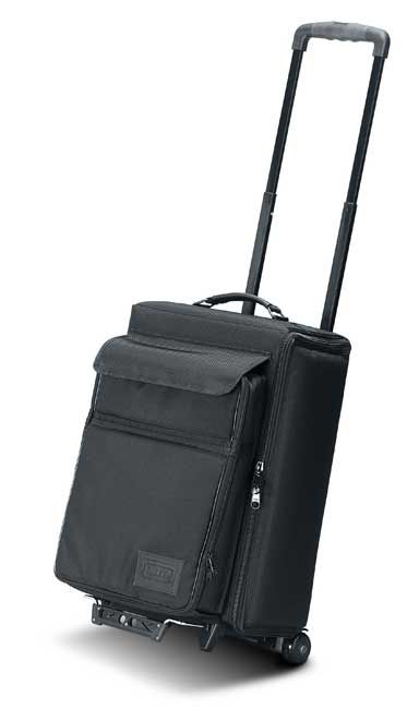 Jelco Projector Padded Hard Side Wheel Case with Removable Laptop Case: 12"H x 23"W x 17"D - JEL-2520RP