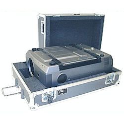 Jelco Projector Road Case with Wheels, and Extension Handle: 16"H x 40"W x 29"D - JEL-200HDW