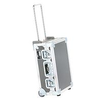 Jelco Projector Road Case with Wheels, Extension Handle, and Slimlock Combination Lock: 13"H x 33"W x 21"D - JEL-5100HDWL