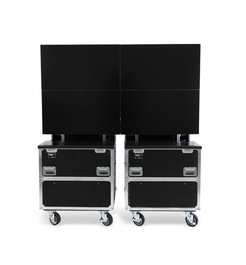 Jelco RotoLift™ Dual Lift Case for Two 55" - 60" flat screens - ELU-60RX2