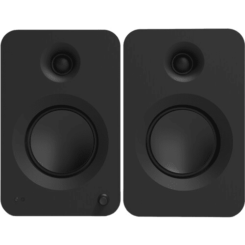 Kanto 200W Powered Bookshelf Speakers with HDMI ARC, USB-C, and Bluetooth 5.3 - Matte Black, Pair - RENMB