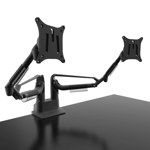 Kanto Dual-Monitor Gas Shock Desktop Mount for 17-inch to 32-inch Displays - Black - DMS2000