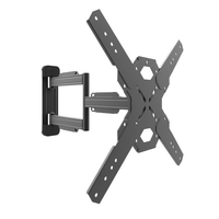 Kanto Full Motion TV Wall Mount for 26-inch to 60-inch TVs - Black - PS300