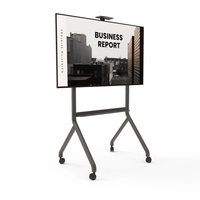 Kanto Heavy Duty Height Adjustable Rolling TV Stand for 55" - 100" Screens - MTP100