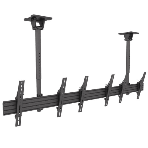Kanto Menu Board Ceiling Mount System with Tilting Arms for 40-Inch to 60-Inch TVs (3 wide, 1 high, 1 sided) - MBC311T