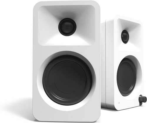 Kanto Powered Reference Desktop Speakers with USB-C Input and Bluetooth - White, Pair - ORAMW