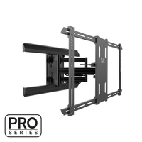 Kanto Pro Series Full Motion TV Wall Mount for 37-inch to 80-inch TVs with movable pivot and tool-less tilt - Black - PMX660